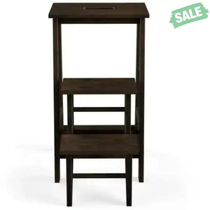 3 Tier Step Stool 3 in 1 Folding Ladder Bench-White White Toddler & Kids Furniture