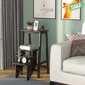 3 Tier Step Stool 3 in 1 Folding Ladder Bench-White White Toddler & Kids Furniture