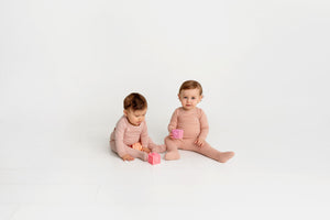 3 Pack Footies- Pink