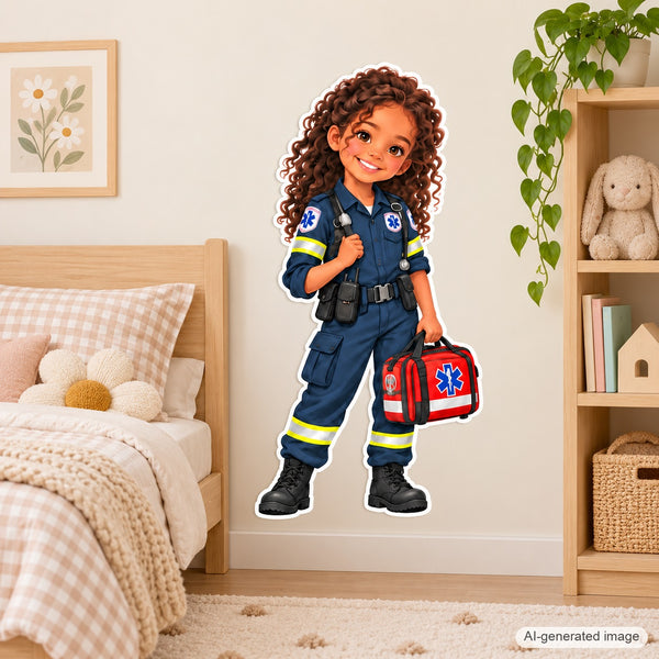 Personalized Paramedic Wall Decal from Photo, Dream Job Sticker, image 5