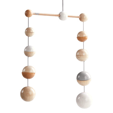 Wooden Mobile Dots for Baby Play Gym - Colorful, engaging design for sensory play and development.