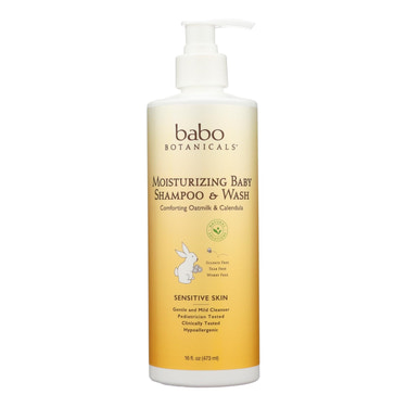 Babo Botanicals Baby Shampoo and Wash: Gentle Oatmeal Goodness (16 Oz)