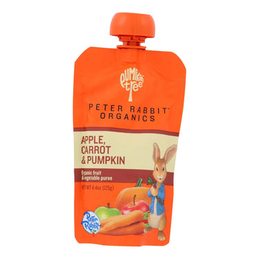 Peter Rabbit Organics Pumpkin, Carrot & Apple Baby Food Puree 10-Pack, 4.4 Oz Each - Healthy baby nutrition.