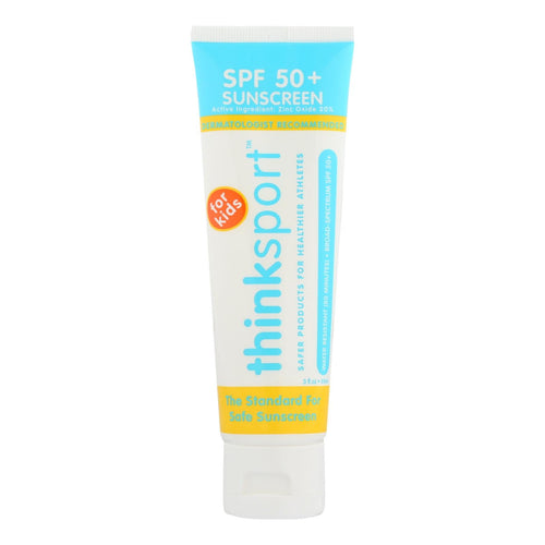 Thinksport Mineral Kids Sunscreen SPF 50+, safe and effective, 3-pack for baby health protection.