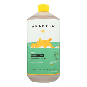 Alaffia Babies Up Bubble Bath: Cold Comforting Eucalyptus and Shea - 32 Fz