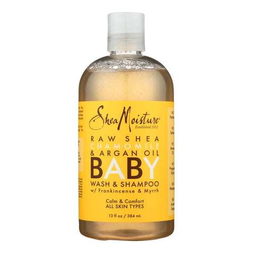 SheaMoisture Baby Wash & Shampoo - Gentle, Tear-Free, Sulfate-Free 13 Oz for safe and soothing bath time.