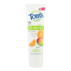 Tom's of Maine Kids Orange Mango Acai Fluoride Toothpaste, 6 Pack (5.1 Oz. Each)