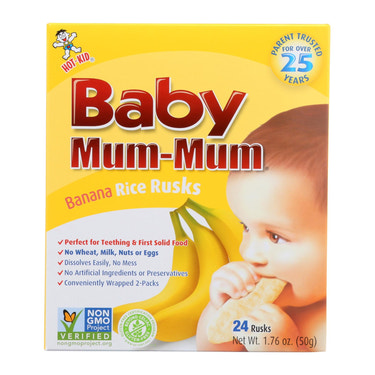 Hot Kid Baby Mum Banana Rice Biscuit - Pack of 6 - 1.76 Oz.
