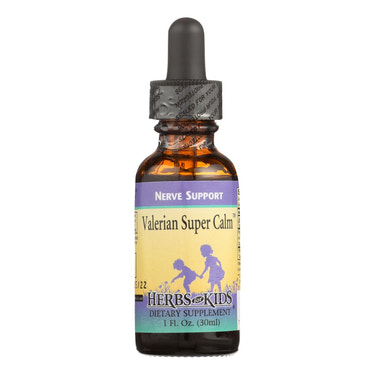 Herbs for Kids Valerian Super Calm 1 Fl Oz: Nerve Support Dietary Supplement | Promotes Normal Activity and Sleep
