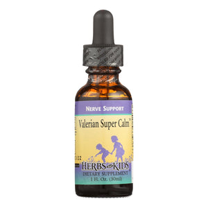 Herbs for Kids Valerian Super Calm 1 Fl Oz: Nerve Support Dietary Supplement | Promotes Normal Activity and Sleep