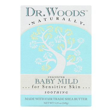 Dr. Woods Baby Mild Unscented Bar Soap (5.25 Oz.)
