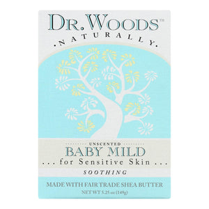 Dr. Woods Baby Mild Unscented Bar Soap (5.25 Oz.)
