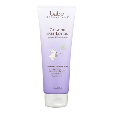 Babo Botanicals Calming Baby Lotion with Organic Lavender (8 Fl Oz)