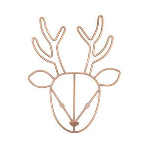 NoJo Deer Shaped Wire Nursery Wall Decor, Copper Finish