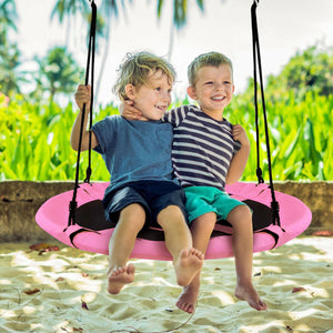 40 Inch Flying Saucer Tree Swing Indoor Outdoor Play Set for Infants