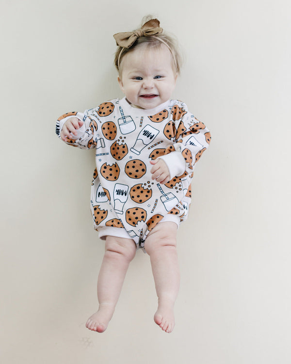 Bubble Romper | Milk & Cookies