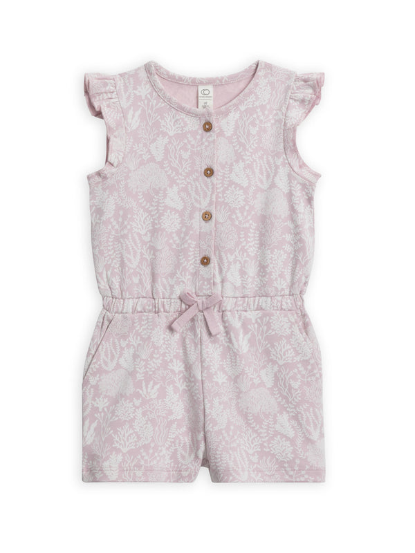 Shaye Romper - Coral Reef/Wisteria