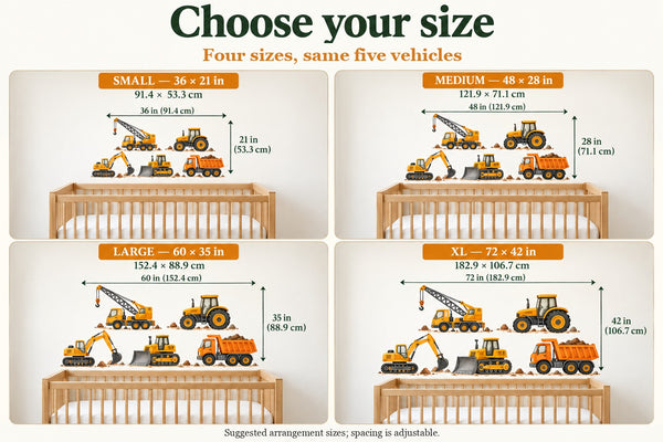 Construction Truck Wall Decals, Set of 5, image 6