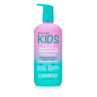 Giovanni Kids 2-in-1 Shampoo and Conditioner, 16.5 fl oz