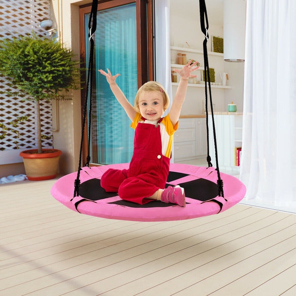 40 Inch Flying Saucer Tree Swing Indoor Outdoor Play Set for Infants