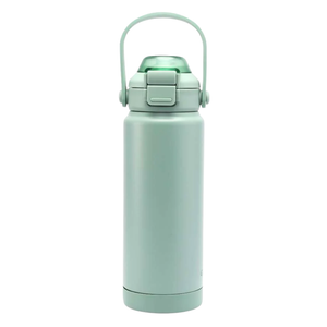 Sip + Chug 2 in 1 Thermo Water Bottle 24 oz. in Fern color, perfect for keeping drinks hot or cold for babies.
