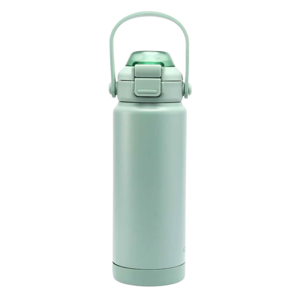 Sip + Chug 2 in 1 Thermo Water Bottle 24 oz. in Fern color, perfect for keeping drinks hot or cold for babies.