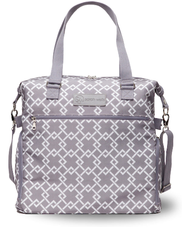 Sarah Wells Lizzy Breast Pump Tote – Lightweight, Easy-Clean Bag with Insulated Pocket, Laptop Sleeve & Side Storage – Fits Pumps & More