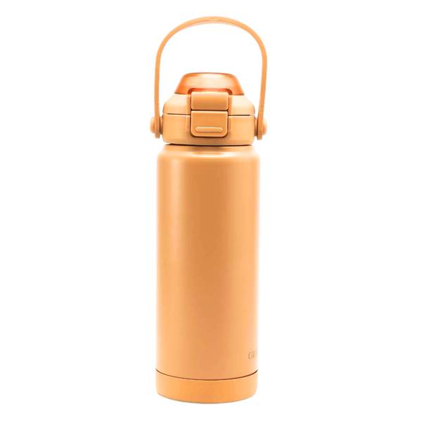 Sip + Chug 2 in 1 Thermo Water Bottle 24 oz in Buckwheat color, perfect for babies and toddlers.