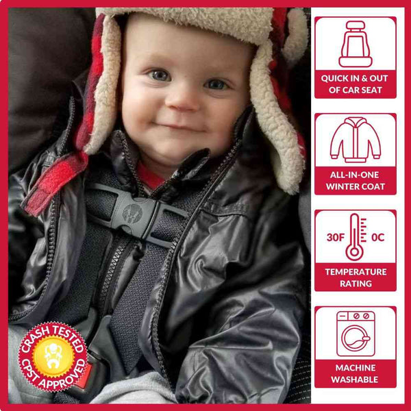 Car Seat Coat | The Road Coat Transition - Black
