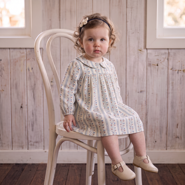 Organic Peter Pan Collar Dress - Vine Trail