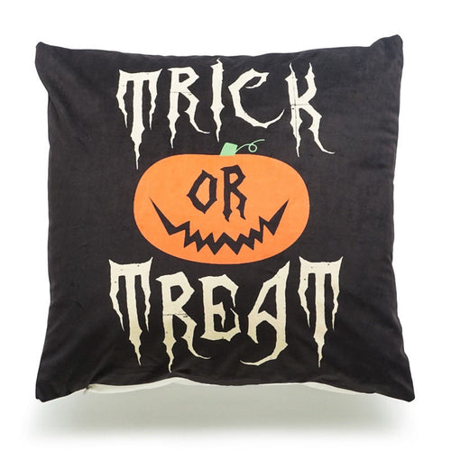 Halloween-themed baby pillowcase, featuring playful designs, perfect for festive nursery decor. Angle view 4.