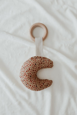 Poinsettia Wooden Shape Teethers
