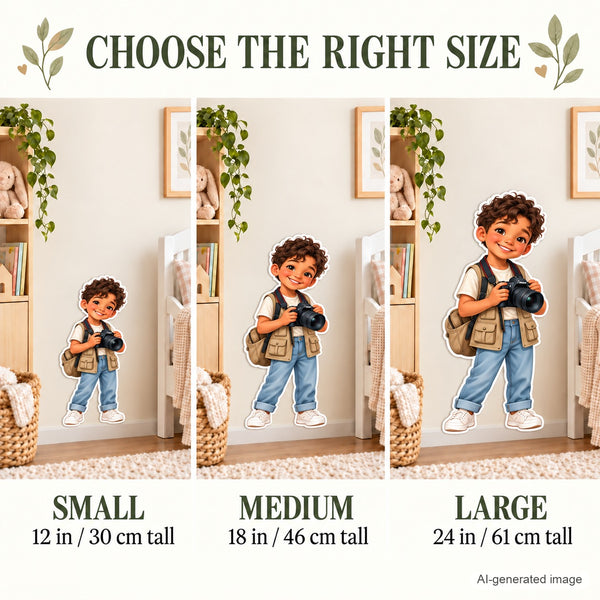 Personalized Photographer Wall Decal from Photo, Dream Job Sticker, image 16