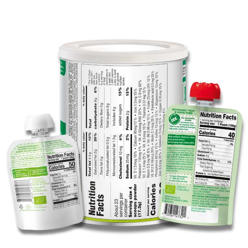 Goat & Greens Variety Bundle: Goat Milk, Power Parrot, Apple & Pear Yogurt