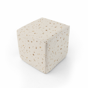 Terrazzo Chalk Play Cube for babies, colorful and engaging playtime activity for early development and creativity.