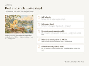 Watercolor Duckling Xylophone Wall Mural, image 7