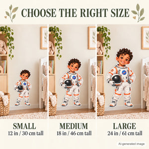 Personalized Astronaut Wall Decal from Photo, Dream Job Sticker, image 16