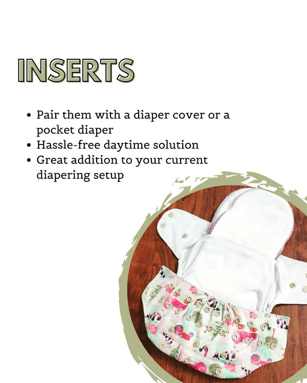 Super Absorbers Plus Cloth Diaper Inserts