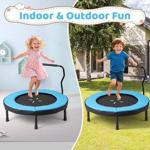 40 Inch Trampoline for Kids Indoor Outdoor Fitness Trampoline