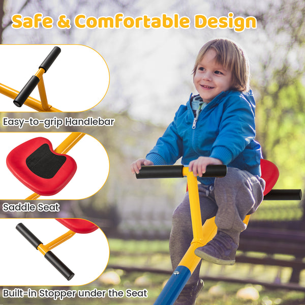 360°Rotation Kids Seesaw Swivel Teeter Totter Playground Equipment
