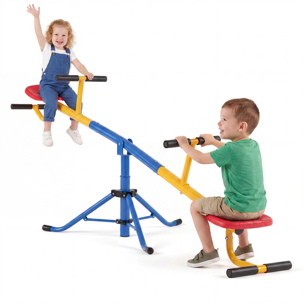 360Â°Rotation Kids Seesaw Swivel Teeter Totter Playground Equipment