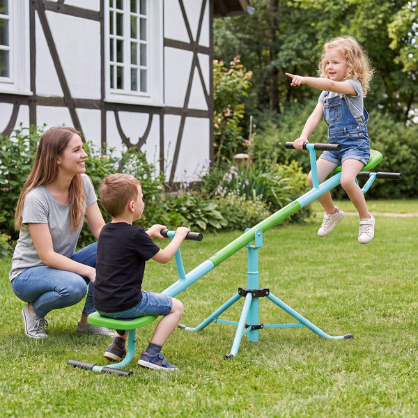 360Â°Rotation Kids Seesaw Swivel Teeter Totter Playground Equipment