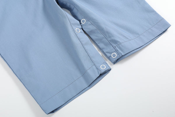 Blue Farm Animals Smocked Overalls