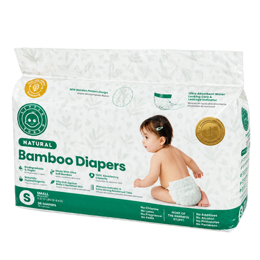 Little Toes Natural Bamboo Diapers 36 Pack