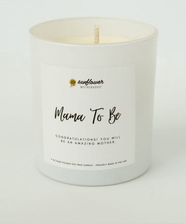 Mama To Be Pregnancy Candle in a soothing design, perfect for expecting mothers to create a calming atmosphere.