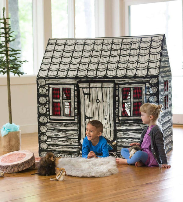 Log Cabin Play Tent for Kids