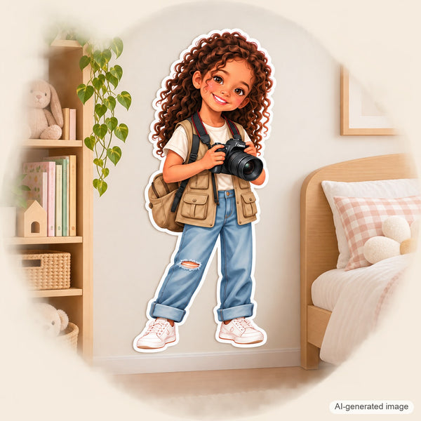 Personalized Photographer Wall Decal from Photo, Dream Job Sticker, image 5