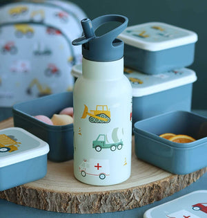 Kids Stainless Steel Water Bottle - Vehicles