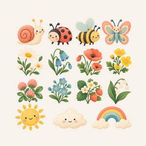 Wildflower Garden Wall Decals, Set of 15, image 3