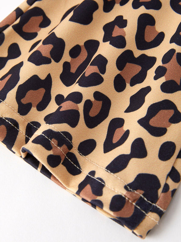 Leopard print girls set "WILD CURLS" - stylish outfit for trendy little ones.